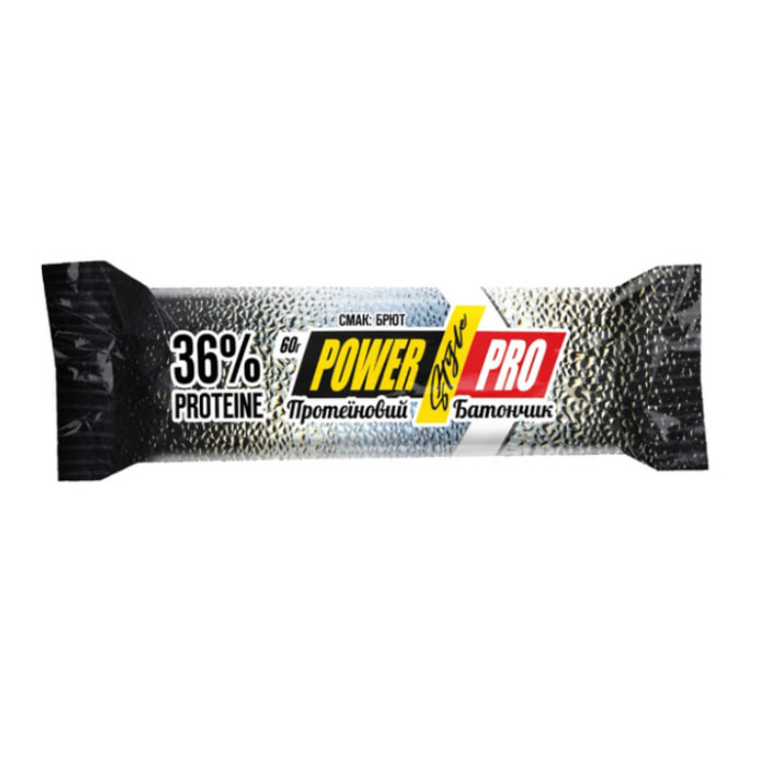 Батончик Power Pro Протеїн 36% брют без цукру 60 г