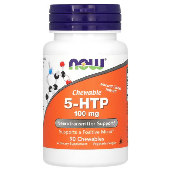 5-HTP Now 100 мг 90 жувальних таблеток