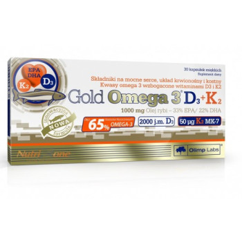 Gold Omega 3 D3+K2 30 капс