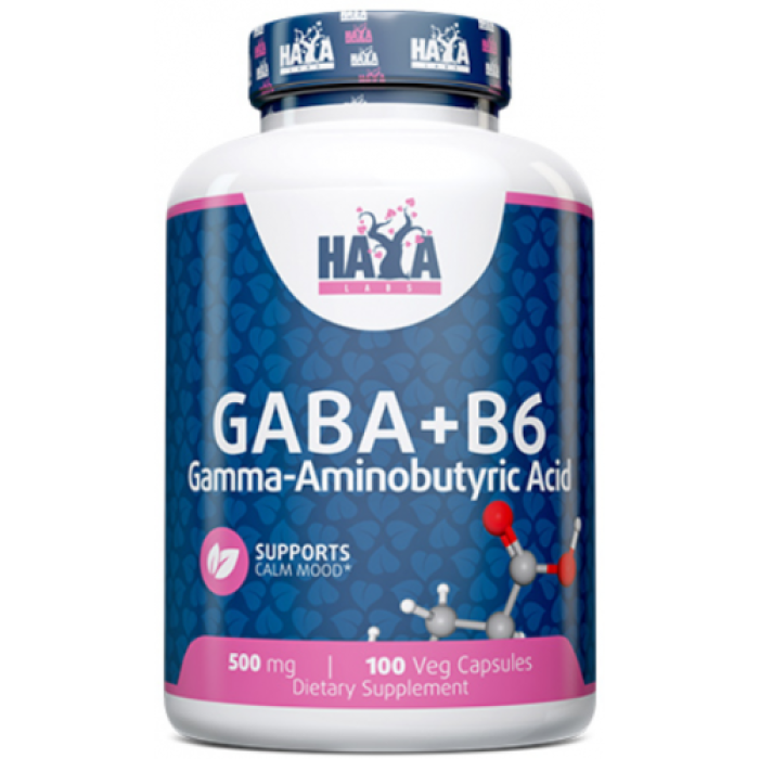 Габа HaYa 500 мг + B6 100 капсул