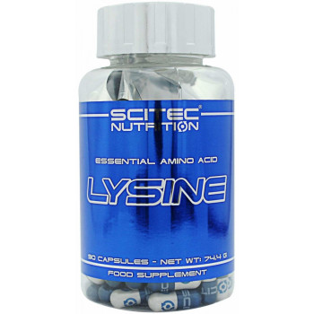 L-лізин, Scitec, L-lysine, 2100 мг, 90 капсул