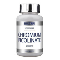 Хрому піколінат, Scitec, Chromium Picolinate, 200 мкг, 100 таблеток