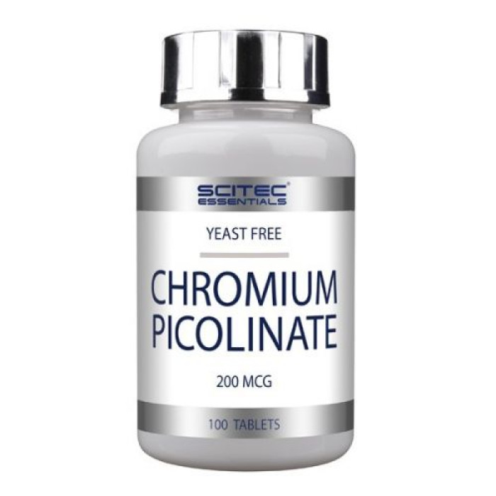 Хрому піколінат, Scitec, Chromium Picolinate, 200 мкг, 100 таблеток