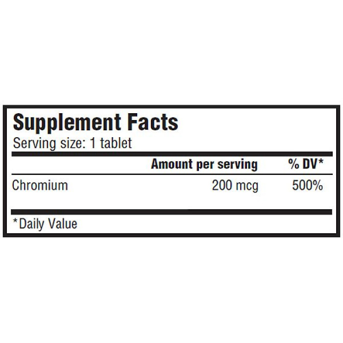 Хрому піколінат, Scitec, Chromium Picolinate, 200 мкг, 100 таблеток
