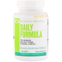 Мультивітаміни, Universal Naturals, Daily Formula, 100 таблеток