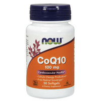 Коензим Co-Q10, Now Foods, 50 капсул, 100 мг