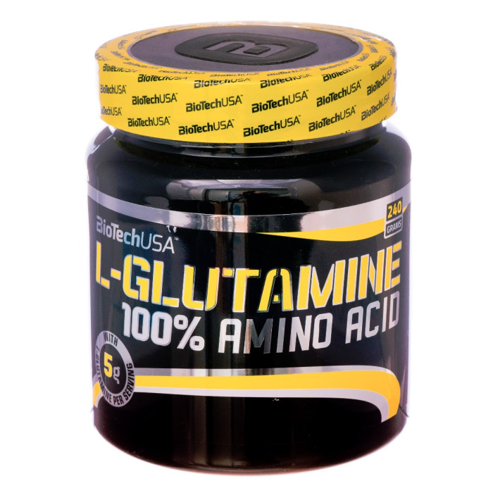 Глютамін, BioTechUSA, L-Glutamine, 500 г