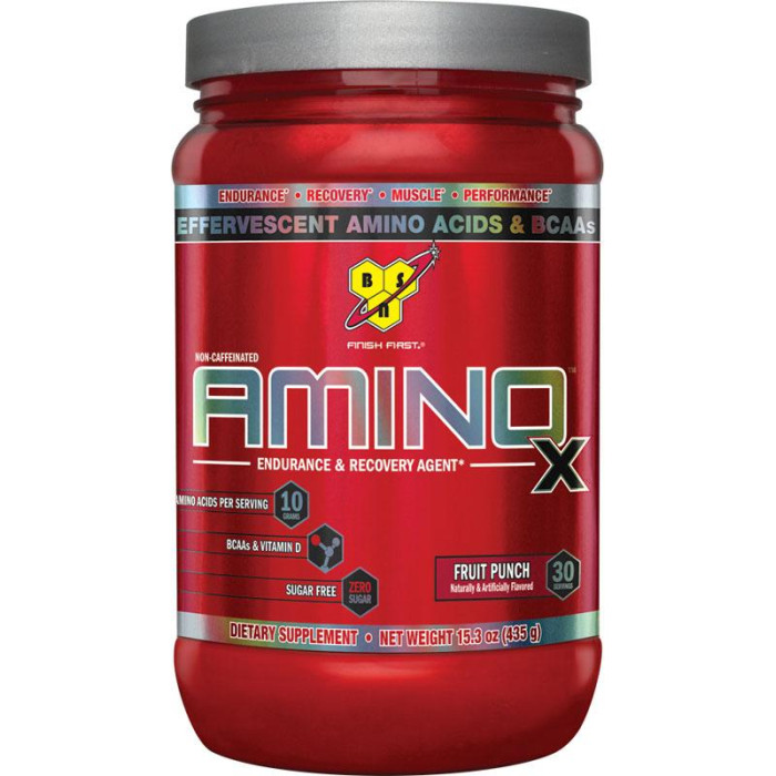 Аміно Х, BSN, Amino X, (полуниця-апельсин), 435 г