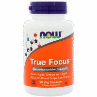 Формула фокусу, Now Foods, True Focus, 90 капсул