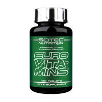 Мультивітаміни, Scitec Nutrition, Euro vitamins, 120 таблеток