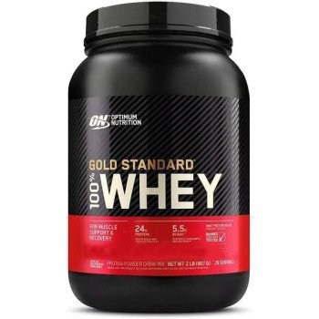 Протеїн Optimum Nutrition, 100% Whey Gold Standard,100% Вей Голд Стандарт, шоколадний мальт, 907 г 