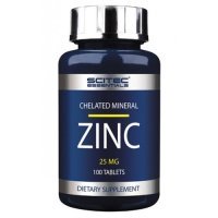 Цинк, Scitec, Zinc, 25 мг, 100 таблеток