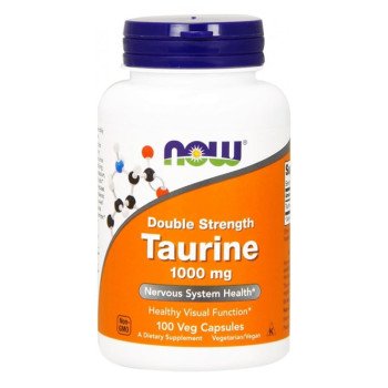 Таурин, Now Foods, Taurine, 100 капсул, 1000 мг