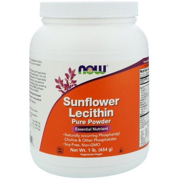 Соняшниковий лецитин, Now Foods, Sunflower Lecithin, 454 г