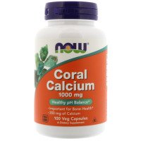 Кораловий калцій, Now Foods, Coral Calcium Plus, 100 капсул