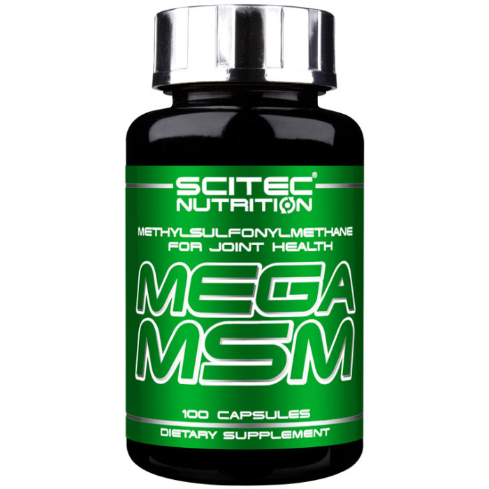 МСМ, Scitec, MSM, 800 мкг, 100 капсул