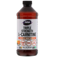 L-Карнітін Рідкий з Цитрусовим Смаком, L-Carnitine, Now Foods, 3000 мг, 473 мл