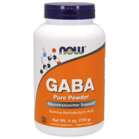 GABA (Гамма-аміномасляна кислота), Now Foods, Порошок, 170 гр