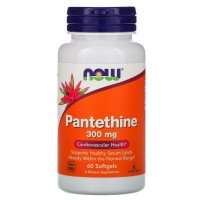 Пантетин, Pantethine, Now Foods, 300 мг, 60 желатинових капсул