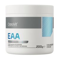 Комплекс амінокислот ЕАА OstroVit 6700 мг 200 г полуничний крем