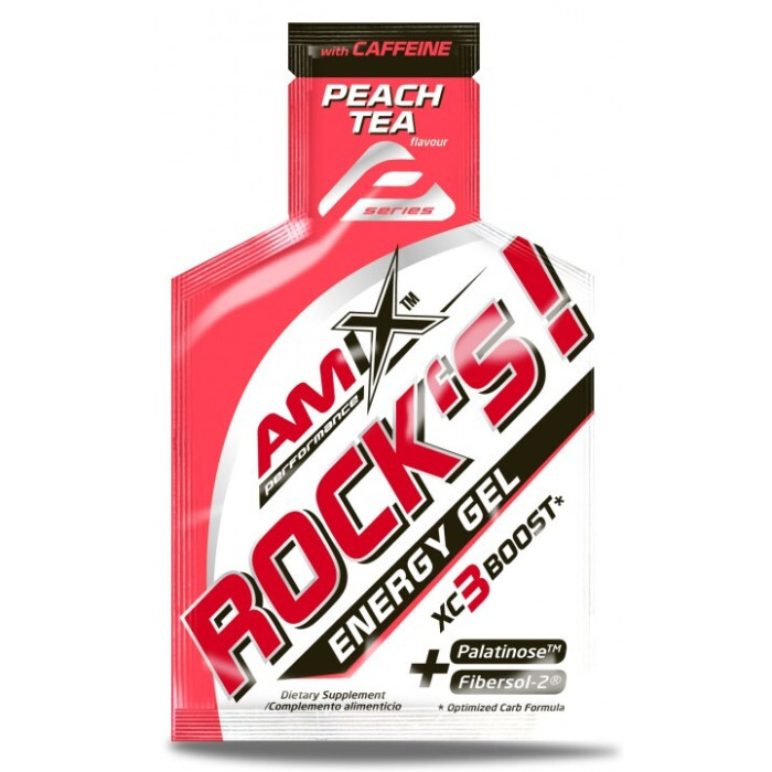 Гель енергетичний Amix Performance Rock´s Gel з кофеїном 32 г персиковий чай