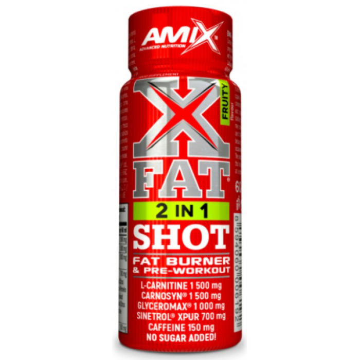 Амікс напій енергетичний X-Fat 2 in 1 shot 60 мл