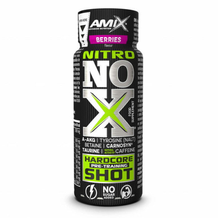 Напій енергетичний Amix NitroNox шот 60мл ягоди