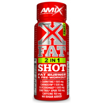 Амікс напій енергетичний X-Fat 2 in 1 shot 60 мл