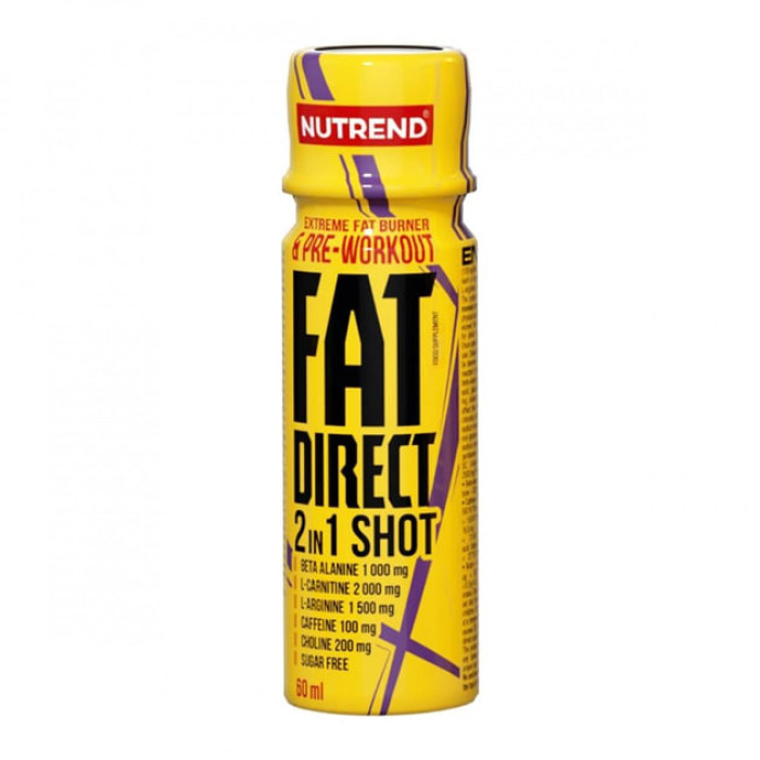 Передтренувальний шот Fat Direct 2в 1 shot 60 мл
