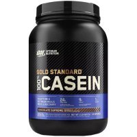 Протеїнова суміш Казеїн Optimum Nutrition 909 г полуничний крем