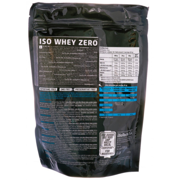 Протеїн IsoWhey Zero Lactose Free 500 г Strawberry (Полуниця)