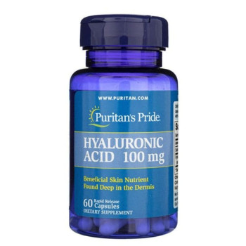 Гіалуронова кислота, Puritan`s Pride, Hyaluronic Acid, 60 капсул, 50 мг