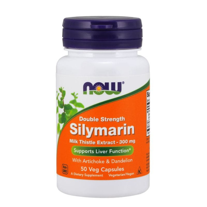 Силімарин, Silymarin 300 мг NOW 50 капс