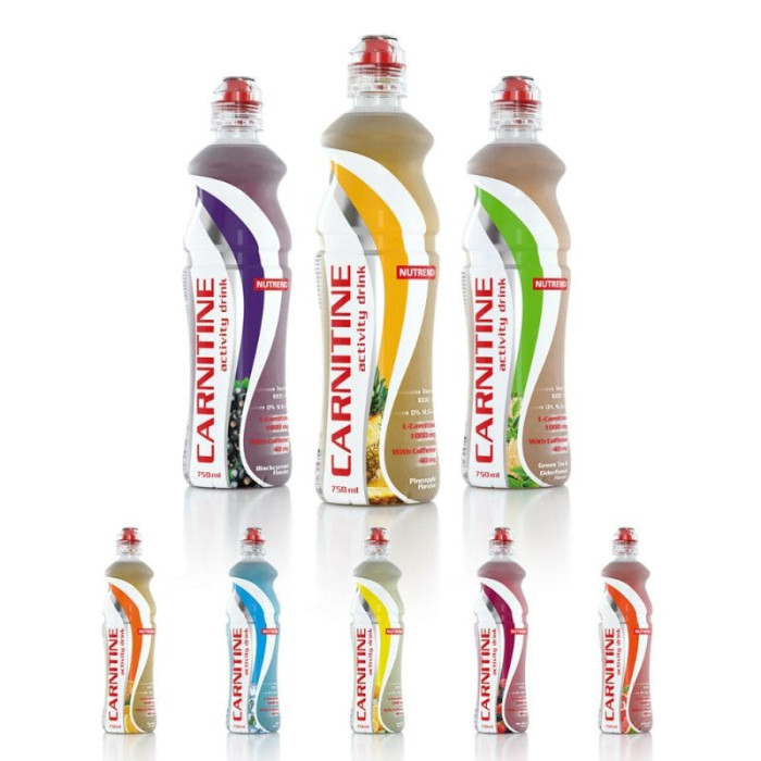 Карнітин, Carnitine Activi drink, Nutrend 750 мл (чорна смородина)