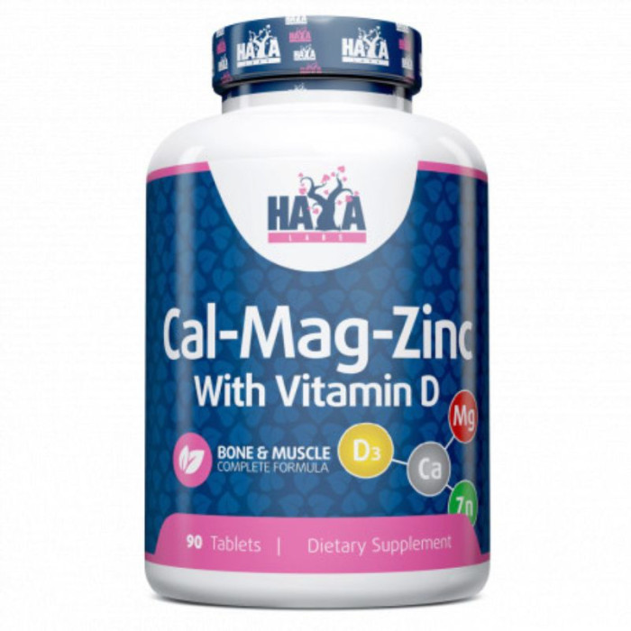 Кальцій, магній та цинк - HaYa - Calcium, magnesium, zinc with vitamin D - 90 таб