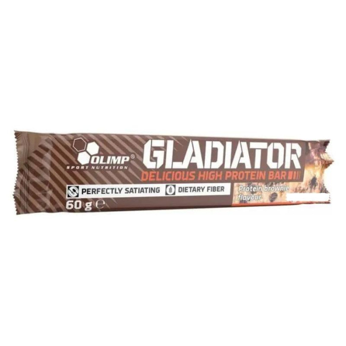 Протеїновий батончик Olimp Gladiator брауні  60 г