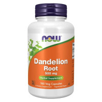 Корінь кульбаби, Dandelion Root, Now Foods, 500 мг, 100 вегетаріанських капсул
