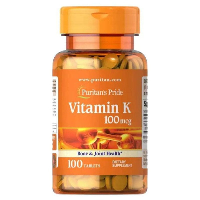 Вітамін К Puritan`s Vitamin K 100 mcg - 100 таб