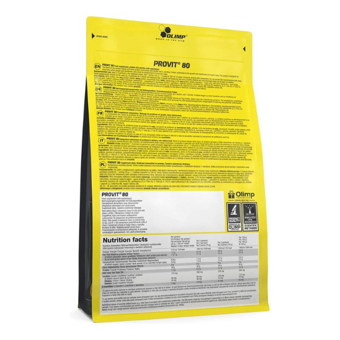Комплексний протеїн Provit 80, Olimp, 700 г, Ваніль