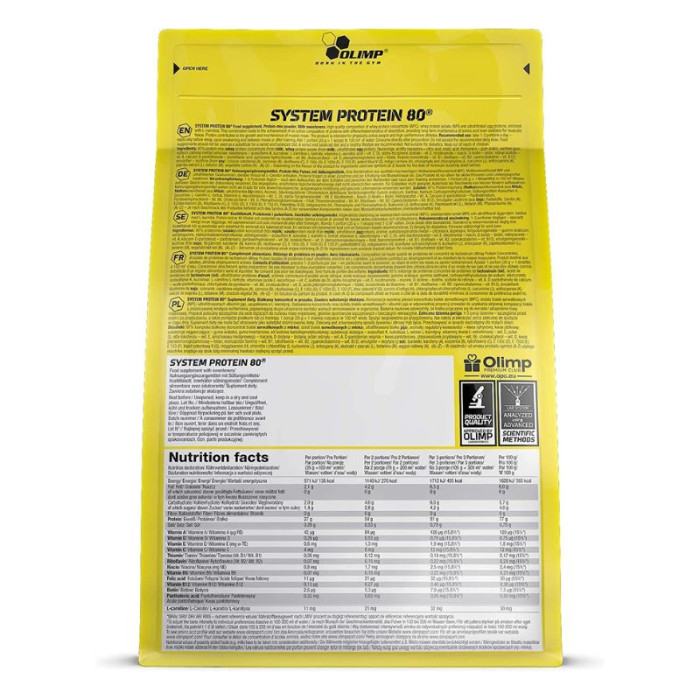 Протеїн System Protein 80, Olimp, 700 грам, Ваніль