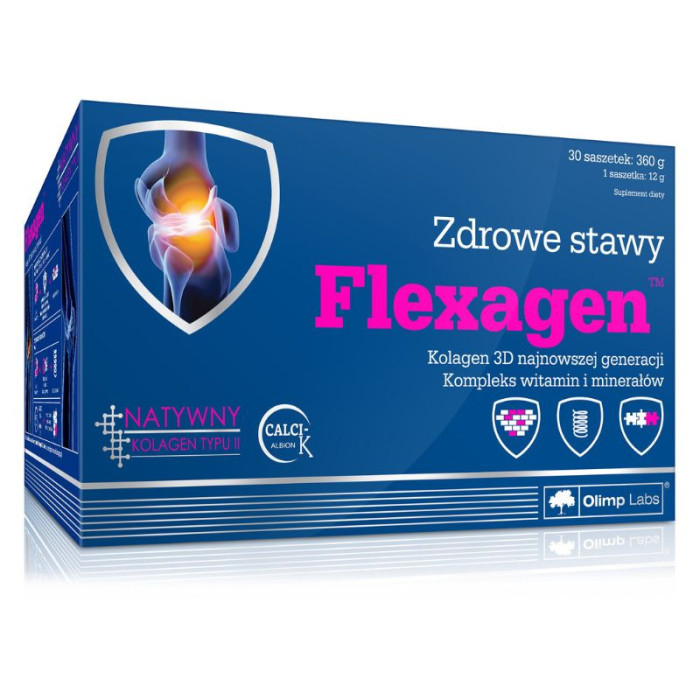 Для суглобів і зв'язок Flexagen, Olimp, 30 пакетиків, Малина