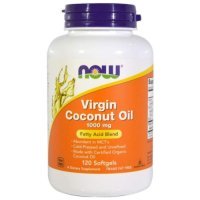 Кокосова олія, Coconut Oil, Now Foods, органік, 1000 мг, 120 капсул