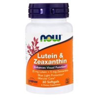 Лютеїн і зеаксантин LUTEIN & ZEAXANTHIN (LUTEMAX 2020) Now Foods 60 SGELS