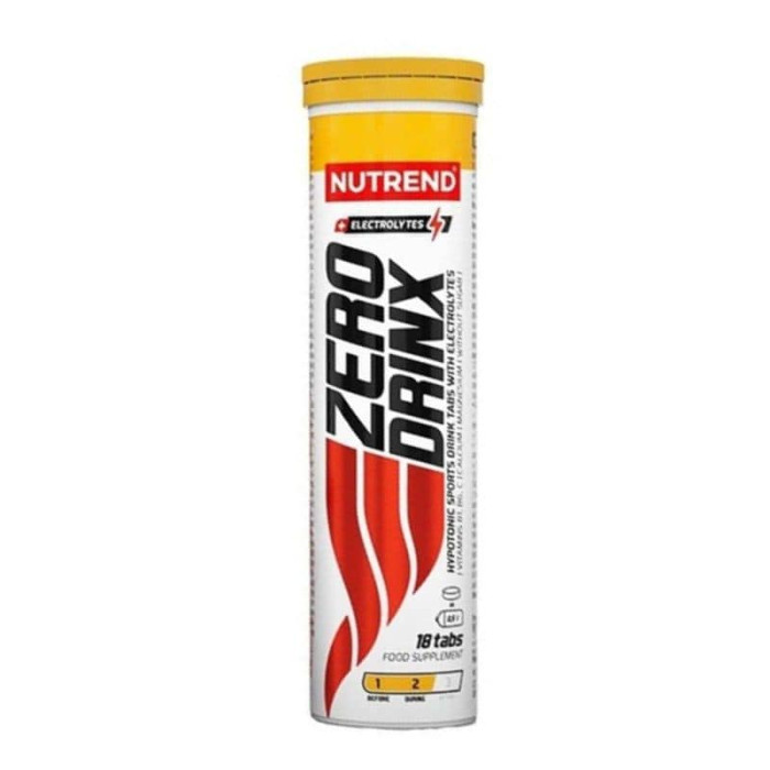 Гіпотонічний напій з електролітами в таблетках Nutrend Zero Drinx Tabs 18 таб, Лимон