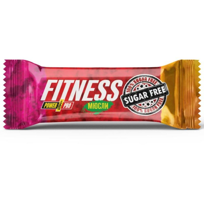 Батончик Power Pro Fitness мюслі БЕЗ ЦУКРУ 50 g Горіховий