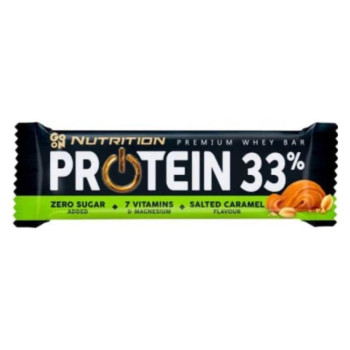 Протеїновий батончик, GoOn, Protein 33%, (солена карамель та арахісова паста), 50 г, шт
