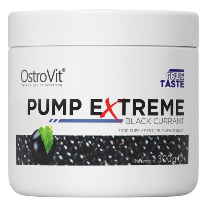 NO Передтренік Pump Extreme OstroVit 300 g Black currant Чорна смородина