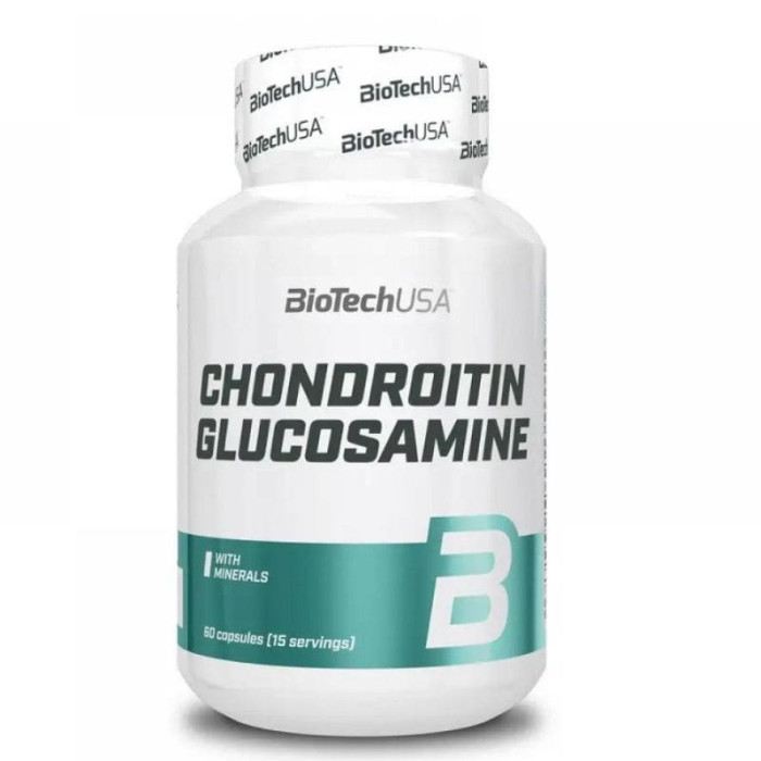 Для суглобів та зв'язок Chondroitin & Glucosamine BioTechUSA 60 caps