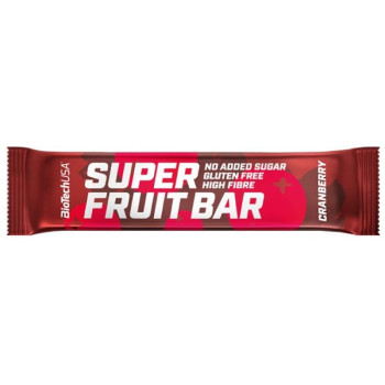 Батончики Super Fruit Bar Fiber Mix BiotechUSA 30 g/bar Cranberry Журавлина