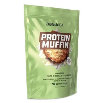 Протеїновий кекс Protein Muffin, BiotechUSA, 750 г, Білий шоколад